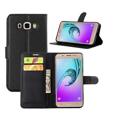 Capa Carteira (PRETA) Flip Antishock Porta Cartão P/ Samsung Galaxy J7 2016  METAL J710 - DVACESSORIOS - Capinha de Celular - Magazine Luiza