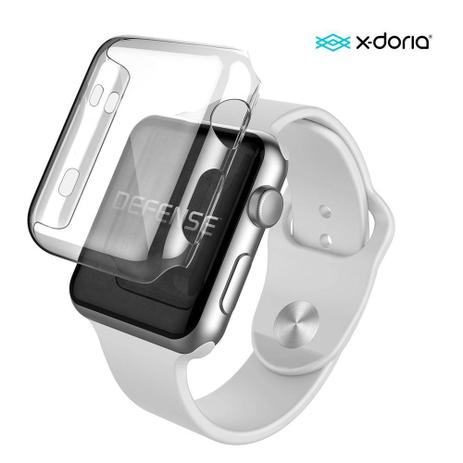 Capa Case Apple Watch 38mm X-Doria Defense 360 Pelicula 3D Tela Inteira Premium Menor preço em Capa Case Apple Watch 38mm X-Doria Defense 360 Pelicula 3D Tela Inteira Premium