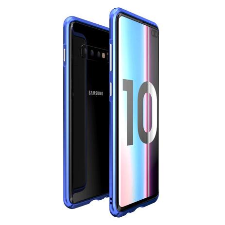Capa Case Bumper Alumínio Samsung Galaxy S10 Plus - Azul - Luphie Menor preço em Capa Case Bumper Alumínio Samsung Galaxy S10 Plus - Azul - Luphie