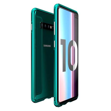 Capa Case Bumper Alumínio Samsung Galaxy S10 - Verde - Luphie Menor preço em Capa Case Bumper Alumínio Samsung Galaxy S10 - Verde - Luphie