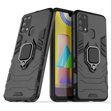 Capa Case Capinha Compatível Samsung M31 e M31 Prime - 4em1 Anti Impacto  Choque Shock Queda Armor Militar Protetora com Anel de dedo e Base - CTech  - Capinha de Celular - Magazine Luiza