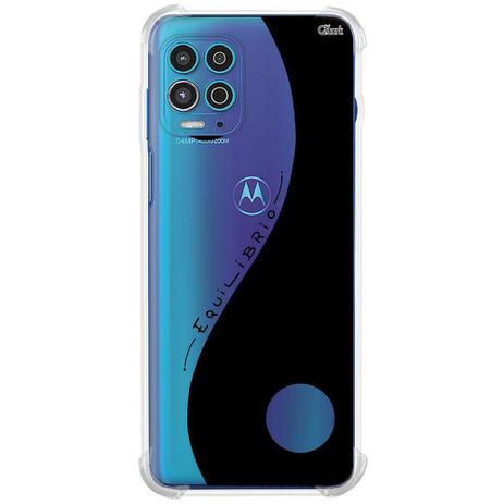 Capinha de Celular Motorola Moto G100 com Suporte Preto