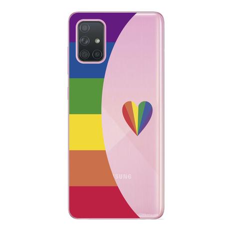 Capa Case Capinha Samsung Galaxy A71 Arco Iris Borda - SHOWCASE - Capinha  de Celular - Magazine Luiza