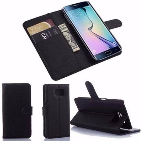 Capa Case Carteira Preta para Samsung Galaxy S7 Edge com Fecho Magnético - Pixprime Menor preço em Capa Case Carteira Preta para Samsung Galaxy S7 Edge com Fecho Magnético - Pixprime