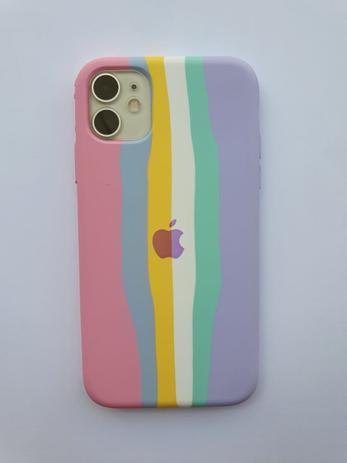 Capa Case de Silicone Aveludada para iPhone 11 Arco Íris Candy - ACESSÓRIOS  IPHONE - Capinha de Celular - Magazine Luiza