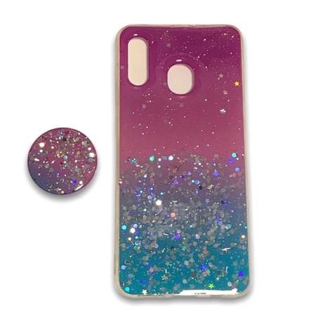 Capa Case De Silicone Com Glitter Samsung Galaxy A20 Rosa - A. Long -  Capinha de Celular - Magazine Luiza