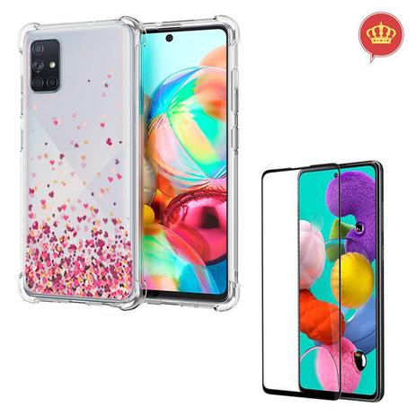 Capa Case Galaxy A71 Anti Impacto Coração + Película Vidro 3D 100% -  Coronitas Acessorios - Kit Capinha e Película para Celular - Magazine Luiza