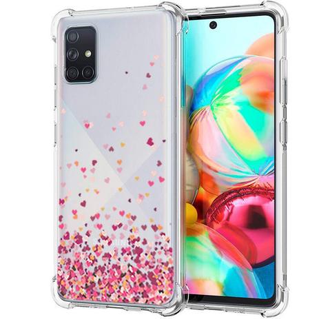 Capa Case Galaxy A71 Anti Impacto Desenho Corações Rosa - Coronitas  Acessorios - Capinha de Celular - Magazine Luiza