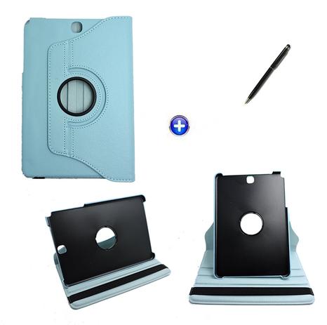 Capa Case Galaxy Tab A - 9.7 P550 / P555 Giratória 360 / Caneta Touch (Azul Claro) - Skin t18 é boa?