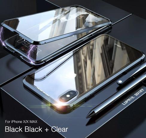 Capa Case Magnética Blindada iPhone X - Preto - Luphie Menor preço em Capa Case Magnética Blindada iPhone X - Preto - Luphie