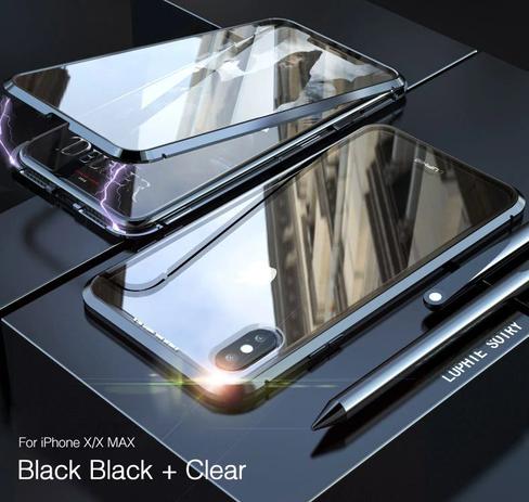Capa Case Magnética Blindada iPhone XS - Preto - Luphie Menor preço em Capa Case Magnética Blindada iPhone XS - Preto - Luphie