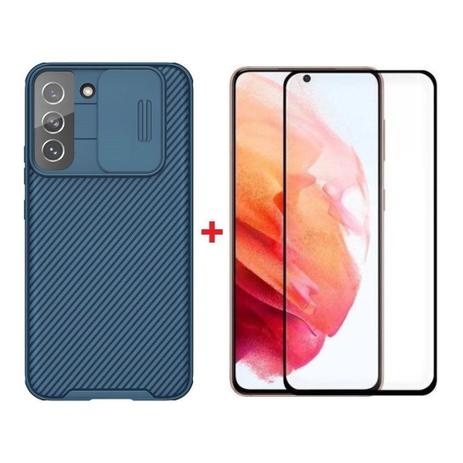 Capa Case Nillkin CamShield Pro Azul Galaxy S22+ Plus 6.6 Pol. + Película de Vidro 3D Menor preço em Capa Case Nillkin CamShield Pro Azul Galaxy S22+ Plus 6.6 Pol. + Película de Vidro 3D