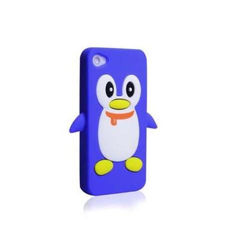 Capa Case para iPhone 4/4S Silicone Pinguim AZUL Escuro - X-cell é boa?