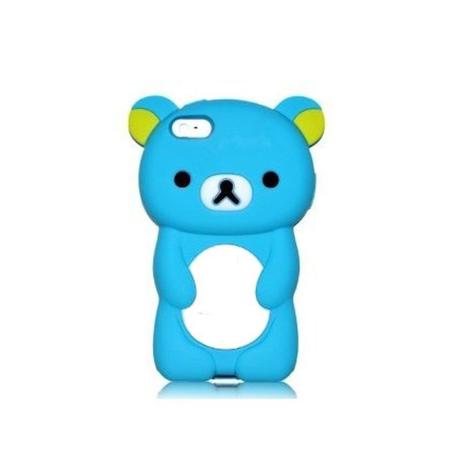 Capa Case para iPhone 4/4S Silicone Ursinho Hila Azul - X-cell Menor preço em Capa Case para iPhone 4/4S Silicone Ursinho Hila Azul - X-cell