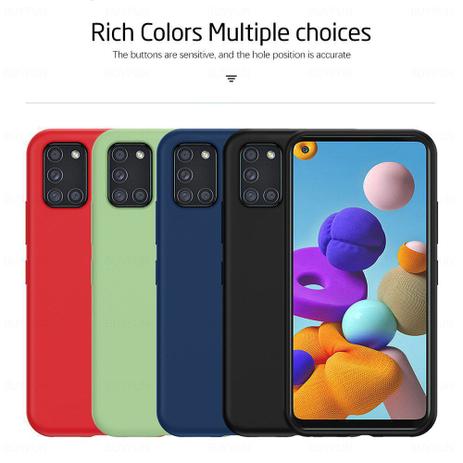 Capa Case Premium Silicone Liquido Samsung Galaxy A21s - M3 Menor preço em Capa Case Premium Silicone Liquido Samsung Galaxy A21s - M3