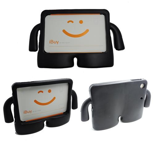 Menor preço em Capa Case Protetor Infantil Anti-Choque/Impacto iPad Mini 2/3 (Preto) - Skin t18