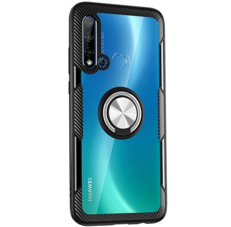 Capa Case Protetora Para Huawei P20 Lite/Nova 5i (2019) (Tela 6.4) Carbon  Com Stand e Anel 360 - Preto/Transparente - Capinha de Celular - Magazine  Luiza