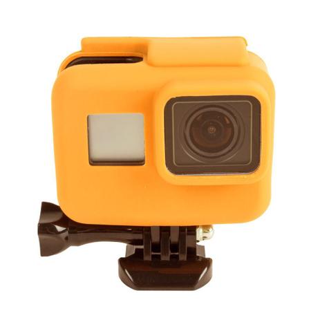 Capa Case Protetora Silicone Câmeras GoPro Hero (2018) Hero 5 Black Hero 6 Black Hero 7 Black Cor Laranja - Shoot Menor preço em Capa Case Protetora Silicone Câmeras GoPro Hero (2018) Hero 5 Black Hero 6 Black Hero 7 Black Cor Laranja - Shoot