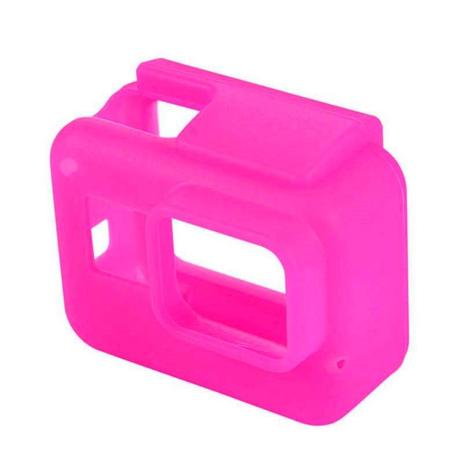 Capa Case Protetora Silicone Câmeras GoPro Hero (2018) Hero 5 Black Hero 6 Black Hero 7 Black Cor Rosa - Shoot Menor preço em Capa Case Protetora Silicone Câmeras GoPro Hero (2018) Hero 5 Black Hero 6 Black Hero 7 Black Cor Rosa - Shoot