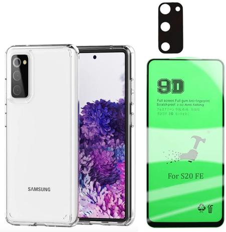 Capa Clear Case Galaxy S20 Fe, Película Premium 9D Cerâmica e Película de Câmera 3D - (C7COMPANY) - C7 Company é ruim? Capa Clear Case Galaxy S20 Fe, Película Premium 9D Cerâmica e Película de Câmera 3D - (C7COMPANY) - C7 Company é boa?
