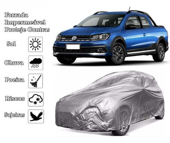 Capa Cobrir Carro Saveiro Forrada e 100% Impermeável Bezz Protege Sol e Chuva - Zna Bezzter Menor preço em Capa Cobrir Carro Saveiro Forrada e 100% Impermeável Bezz Protege Sol e Chuva - Zna Bezzter