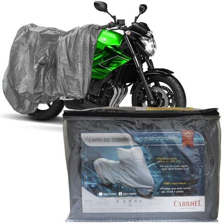 Capa Cobrir Moto Protetora Forrada Impermeável Anti Uv Tamanho P Carrhel é boa?