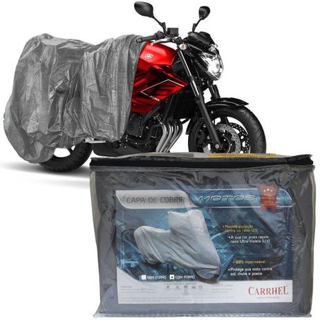 Capa Cobrir Moto Protetora Forrada Impermeável Anti Uv Tamanho P M G Carrhel é boa?