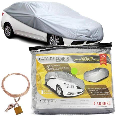 Capa Cobrir Protetora Cadeado A6 Camaro Omega 300 Fusion Mustang Sentra Versa Azera A7 - S/m Menor preço em Capa Cobrir Protetora Cadeado A6 Camaro Omega 300 Fusion Mustang Sentra Versa Azera A7 - S/m