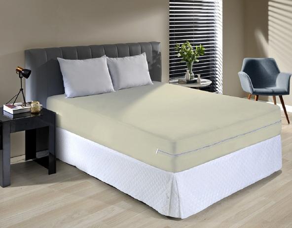 Capa Colchao Casal Impermeavel Com Ziper Capa Colchao Casal Creme Malha Algodao De Ziper 188x138x30 Ampla Brasil Capa Para Colchao Protetor De Colchao Magazine Luiza