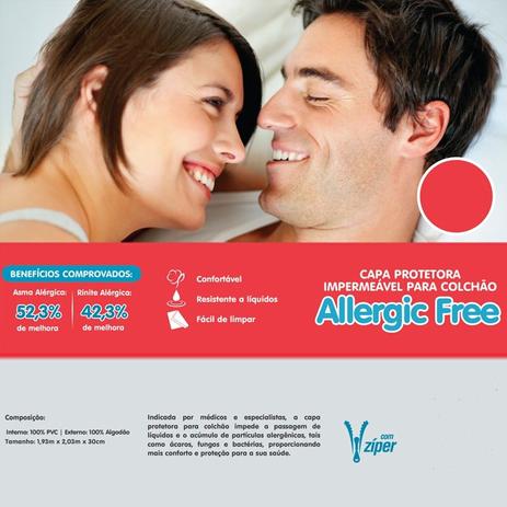 Capa Colchao Solteiro Alg/Pvc 88x188x20 Alergic - Alergic free Menor preço em Capa Colchao Solteiro Alg/Pvc 88x188x20 Alergic - Alergic free