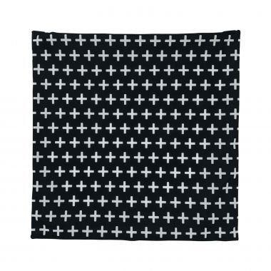 Capa de almofada e poliester preto e branco 45cm x 45cm - Btc decor Menor preço em Capa de almofada e poliester preto e branco 45cm x 45cm - Btc decor