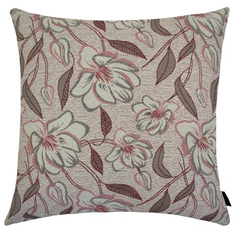 Capa de Almofada Jacquard Flores 40x40cm Vermelha - Ecaza Menor preço em Capa de Almofada Jacquard Flores 40x40cm Vermelha - Ecaza