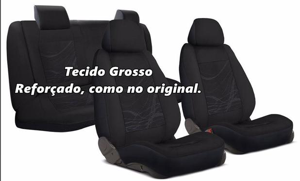 Capa de Banco Carro Tecido Grosso Reforçado Preto Ford Ka Fiesta New Fiesta e Universal - Carrhel Menor preço em Capa de Banco Carro Tecido Grosso Reforçado Preto Ford Ka Fiesta New Fiesta e Universal - Carrhel
