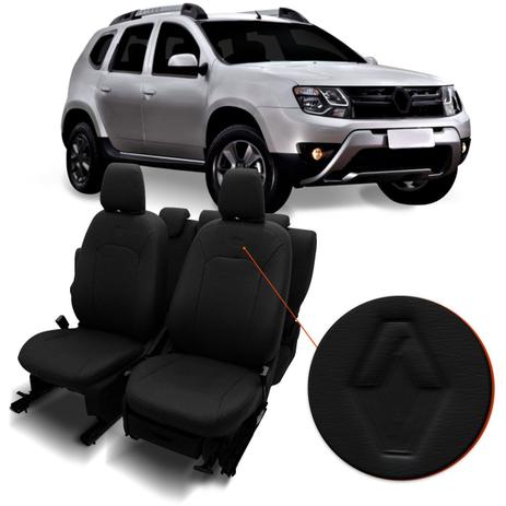 Capa De Banco Couro Ecológico Duster 2011 A 2014 Preto Banco Traseiro Bipartido 2 Peças - Couro e arte é ruim? Capa De Banco Couro Ecológico Duster 2011 A 2014 Preto Banco Traseiro Bipartido 2 Peças - Couro e arte é boa?