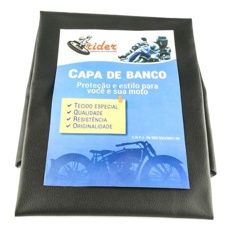 Capa de banco Pop100 preta - Rider Menor preço em Capa de banco Pop100 preta - Rider