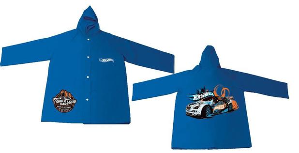 Capa De Chuva M Azul Hot Wheels Infantil Carros com Touca - Brizi Menor preço em Capa De Chuva M Azul Hot Wheels Infantil Carros com Touca - Brizi