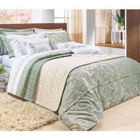 Capa de Edredom (Duvet) Casal Super King Verbena 03 Peças - 100 Algodão - Jacquard - Bernadete Menor preço em Capa de Edredom (Duvet) Casal Super King Verbena 03 Peças - 100 Algodão - Jacquard - Bernadete