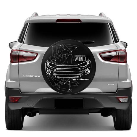 Capa De Estepe Ecosport 2003 A 2018 Connected To The World Preto E Branco Com Cadeado - Flash tapetes Menor preço em Capa De Estepe Ecosport 2003 A 2018 Connected To The World Preto E Branco Com Cadeado - Flash tapetes