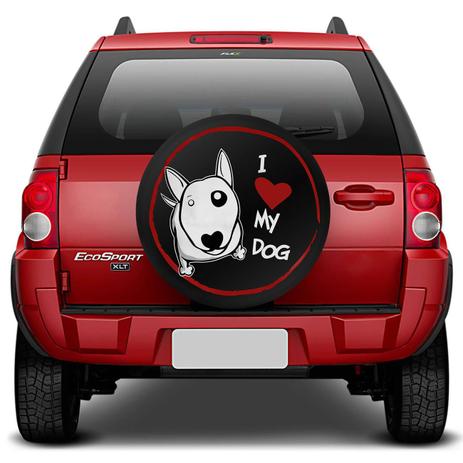 Capa De Estepe Ecosport 2003 A 2018 I Love My Dog Preto Branco E Vermelho Com Elástico - Flash tapetes Menor preço em Capa De Estepe Ecosport 2003 A 2018 I Love My Dog Preto Branco E Vermelho Com Elástico - Flash tapetes
