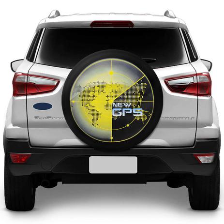 Menor preço em Capa De Estepe Ecosport 2003 A 2018 New GPS Preto E Amarelo Com Elástico - Flash tapetes