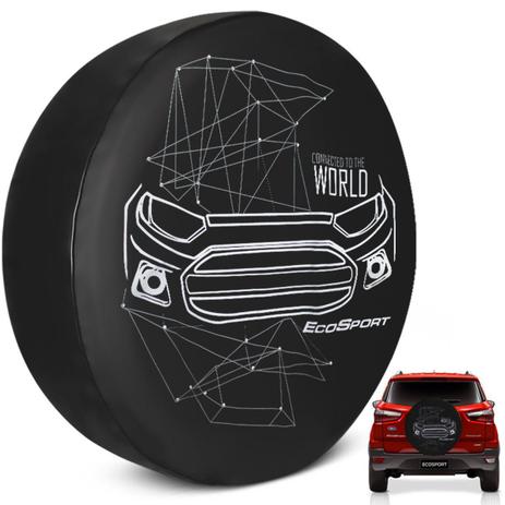 Capa De Estepe Ecosport 2003 a 2019 Estampa Connected to The World - Flash tapetes Menor preço em Capa De Estepe Ecosport 2003 a 2019 Estampa Connected to The World - Flash tapetes