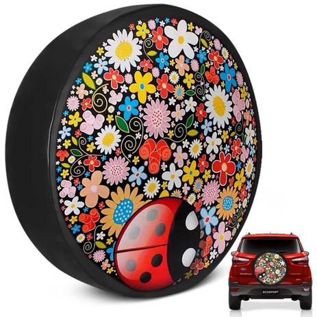 Capa de Estepe Ecosport 2003 a 2019 Personalizada Joaninha PVC - Flash tapetes Menor preço em Capa de Estepe Ecosport 2003 a 2019 Personalizada Joaninha PVC - Flash tapetes