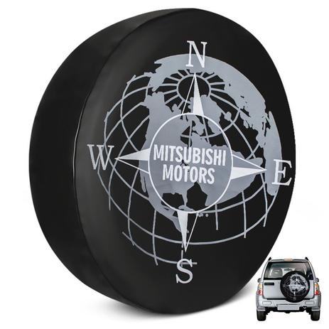 Capa De Estepe Pajero Full Estampa Mitsubishi Motors PVC - Flash tapetes Menor preço em Capa De Estepe Pajero Full Estampa Mitsubishi Motors PVC - Flash tapetes