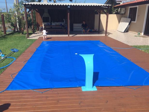 Capa De Piscina 2,4X1,7 Lona Forte Proteçao 340 Micras - Central capas Menor preço em Capa De Piscina 2,4X1,7 Lona Forte Proteçao 340 Micras - Central capas
