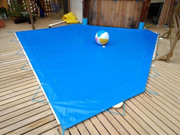 Capa de Piscina 7,3x3,9 LONA FORTE - Espessura 340 micras - Central capas Menor preço em Capa de Piscina 7,3x3,9 LONA FORTE - Espessura 340 micras - Central capas