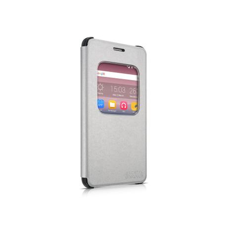 Capa de Protecao Prata para Smartphone Pixi4 6 - Alcatel Menor preço em Capa de Protecao Prata para Smartphone Pixi4 6 - Alcatel