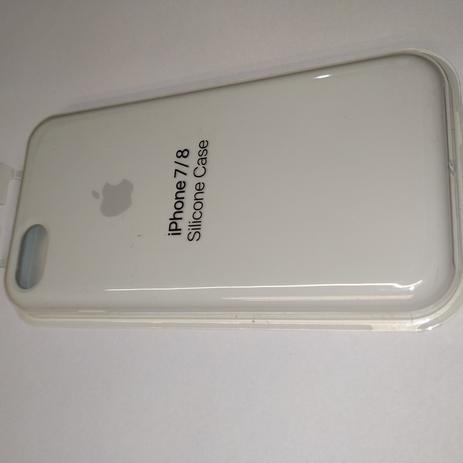 Capa de Silicone Branca macia para iPhone 7 / iPhone 8 - Maston Menor preço em Capa de Silicone Branca macia para iPhone 7 / iPhone 8 - Maston