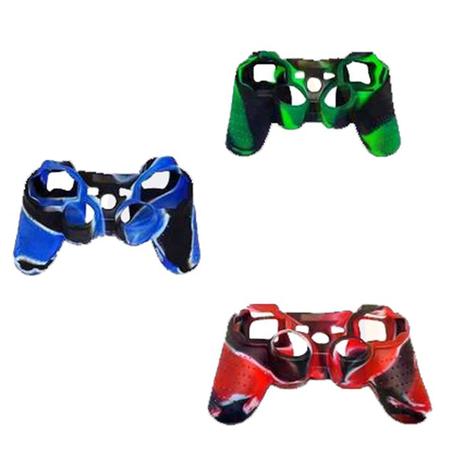 Capa de Silicone para Controle PS3 E PS2 Camuflada - FR-214 - Feir Menor preço em Capa de Silicone para Controle PS3 E PS2 Camuflada - FR-214 - Feir