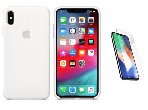 Capa de silicone para iPhone XR 6,1” Branco + Película de Vidro - Bd cases Menor preço em Capa de silicone para iPhone XR 6,1” Branco + Película de Vidro - Bd cases