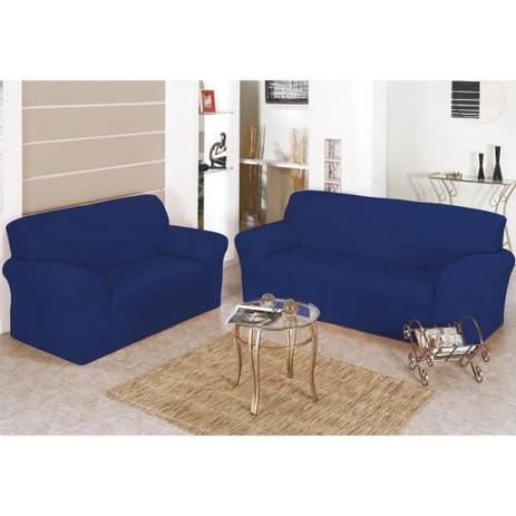 Capa de Sof lisa Bell - Tecido Malha Gel - Jogo 2 e 3 